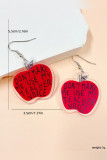 Teacher's Day Apple Shape Earrings