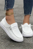 Plain Textured Surface Flat Shoes 