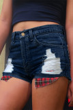 Ripped Denim Shorts 