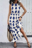 Sleeveless Tiered Printed Maxi Dress 