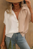 Colorblock Button Up Shirt 