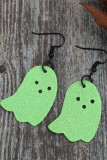 Halloween Ghost Leather Earrings