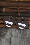 Halloween Vampire Teeth Leather Earrings