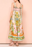 Bohemia Printed Sleeveless Maxi Dress 