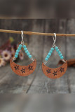 Boho Turquoise Moon Earrings 