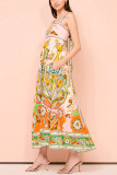 Bohemia Printed Sleeveless Maxi Dress 