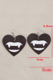 Halloween Vampire Teeth Leather Earrings