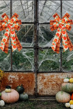 ThanksGiving Plaid Bowknot Pumpkin Pendant 