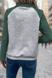 Colorblock Kangaroo Pockets Sweatshirt