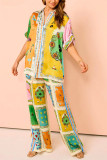Poker Design 2PCS Pants Set 