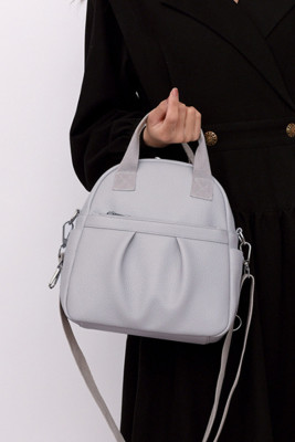PU Leather Zipper Design Hand Bag