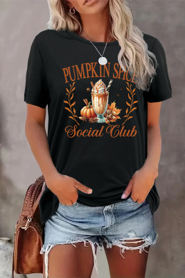 Pumpkin Spice Print Graphic Top