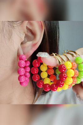 Colorful Beads Earrings 