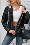 Hooded Denim Jacket with Pockets