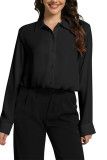 Plain Button Up One Piece Bodysuit 
