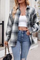 Button Up Plaid Long Sleeves Shirt 