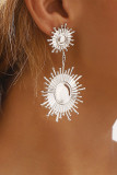 Sunflower Alloy Earrings 