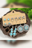 Copy Boho Turquoise Alloy Earrings Set