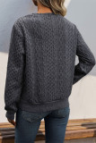 Cable Knit Pullover Sweatshirt 