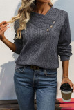 Cable Knit Pullover Sweatshirt 