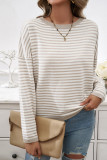 Stripes Knitting Pullover Sweater 