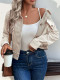 Khaki Houndstooth Corduroy Jacket 