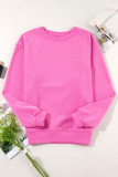 Bonbon Solid Drop Shoulder Terry Sweatshirt