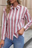 Colorblock Stripes Button UP Shirt 