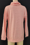 Funnel Neck Plain Sweatshirt 