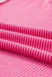 Bonbon Cable Knit Colorblock Exposed Seam Sweatshirt