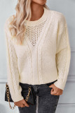 Cable Knit Pullover Sweater