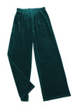 Evergreen Solid Drawstring Waist Wide Leg Pants