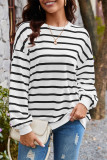 Oversized Stripes Sweatshirt 