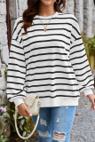 Oversized Stripes Sweatshirt 