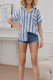 Blue Stripes Button Up Shirt 
