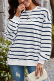 Oversized Stripes Sweatshirt 