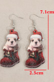 Christmas Dog Boots Earrings 