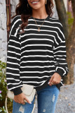 Oversized Stripes Sweatshirt 