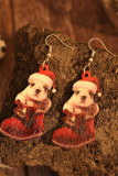 Christmas Dog Boots Earrings 