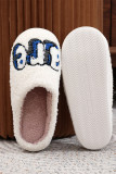 WE ARE Pattern Fleece Slipper 