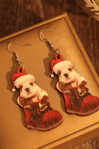 Christmas Dog Boots Earrings 