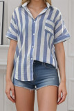 Blue Stripes Button Up Shirt 