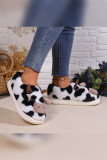 Cow Print Fleece Slipper