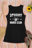 Spooky Babes Print Tank Dress