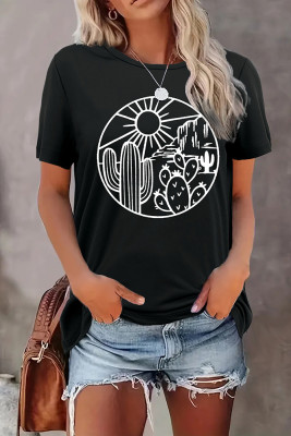 Desert Print Graphic Top