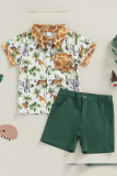 Boys Giraffe 2PCS Short Set 