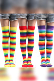 Colorful Rainbow Cosplay Stocking 