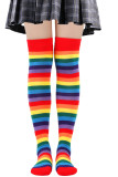 Colorful Rainbow Cosplay Stocking 