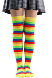 Colorful Rainbow Cosplay Stocking 