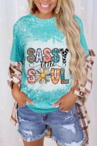 CozyMy Sassy Little Soul Bleached Print Graphic Tee